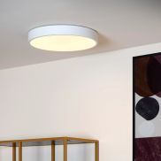 Lucide Unar - plafondverlichting - Ø 39,50 x 5 cm - 24W dimbare LED incl. -  3 stappen dimmer - wit