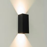Artdelight Dante XL - wandverlichting - 9 x 10 x 24 cm - zwart
