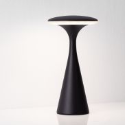 Nova Luce Grigio - oplaadbare tafellamp buiten - Ø 10,1 x 19,7 cm - IP54 - zandzwart