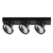 VK Lighting Kylos - opbouwspot 3L - 50,5 x 12 x 12,9 cm - zwart
