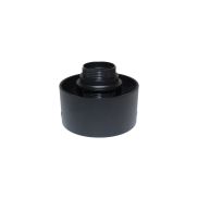 Artdelight Rosario - lamphouder voor PL 202 - Ø10,5 x 9,5 cm - zwart