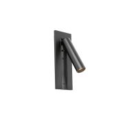 Faro Gabo - bedlamp met usb poort - 8 x 18,5 x 6,9 cm - 4,5W LED incl. - mat zwart