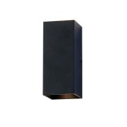 Searchlight Square  - wandlamp - 6,7 x 6,7 x 15,5 cm - zwart