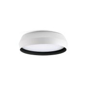 Faro Shoku - plafondlamp - Ø 35 x 9,3 cm - 24W dimbare LED incl. - wit met zwart