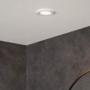 Lucide Ziva - inbouwspot - Ø 84 mm, Ø 75 mm inbouwmaat - IP44 - wit