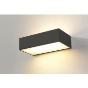 Artdelight Eindhoven150 - wandlamp - 18,2 x 10 x 5 cm - 2 x 8W dimbare LED incl. - IP54 - zwart