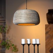 Lucide Maduka - hanglamp - Ø 47 x 127,5 cm - bruin