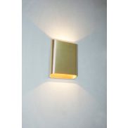 Artdelight Diaz Large - wandverlichting - 4 x 14,5 x 20 cm - 2 x 6W LED incl. - IP65 - warm goud