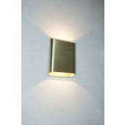 Artdelight Diaz Large - wandverlichting - 4 x 14,5 x 20 cm - 2 x 6W LED incl. - IP65 - geborsteld goud