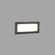 Faro Stripe - inbouw wandverlichting - 23,3 x 7,7 x 10 cm - 5W LED incl. - IP54 - donkergrijs
