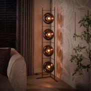 Vico Soll - vloerlamp - 33 x 168 cm - sienna bruin
