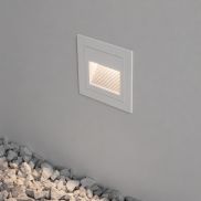 Nova Luce Mono - inbouw wandverlichting - 5,8 x 5,8 x 4,5 cm - 3W LED incl. - IP65 - zandwit
