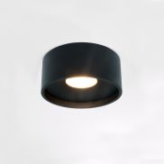 Artdelight Oran - plafondverlichting - Ø 12 x 5 cm - 10W dimbare LED incl. - IP54 - zwart