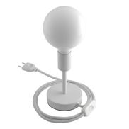 Creative Cables Alzaluce - tafellamp - Ø 12 x 19 cm - metaal - wit