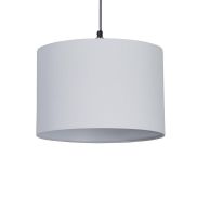 Searchlight Clyde Drum - lampenkap - Ø 30 x 20 cm - wit