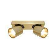 Artdelight Laguna - opbouwspot 2L - 22 x 8,5 x 9,5 cm - 2 x 6W dimbare LED incl. - goud geborsteld