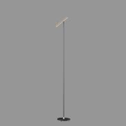 Artdelight Kansas - vloerlamp - 20 x 25 x 140 cm - 6W dimbare LED incl. - zwart en champagne