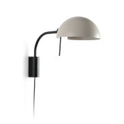 Faro Dominica - wandverlichting met schakelaar - 32,9 x 25 x 50,2 cm - mat zwart en beige