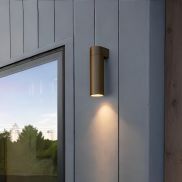 Nova Luce Lusy - buiten wandverlichting - Ø 5 x 20 x 7 cm - 5W LED incl. - IP65 - corten