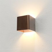 Artdelight Fulda - wandverlichting - 10 x 10 x 10 cm - 6W dimbare LED incl. - brons geborsteld