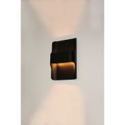 Artdelight Dallas - wandlamp - 16 x 7,8 x 24 cm - 2 x 8W dimbare LED incl. - IP65 - zwart