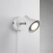 Nordlux Eik 9 - wandspot met schakelaar - 8,6 x 11 cm - wit