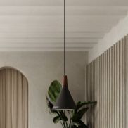 Design for the People Nori 18 - hanglamp - Ø 18 x 35,5 cm - zwart