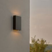 Nordlux Fold 15 - buiten wandverlichting - 15 x 21 x 4,5 cm - 2 x 5W LED incl. - IP54 - zwart
