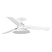 Faro Cruiser Tak 3 S - plafondventilator met licht en inbouwrozet - Ø 106 cm - mat wit - 4000K