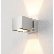 Artdelight Bfeld - wandlamp - 12,3 x 8 x 6,8 cm - 2 x 3W LED incl. - IP54 - aluminium