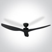 ONE Light Classic Fan Range - plafondventilator - Ø 132 x 28 cm - zwart
