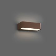 Faro Takua - wandverlichting - 20 x 10,3 x 5,5 cm - 10W LED incl. - IP65 - bruin