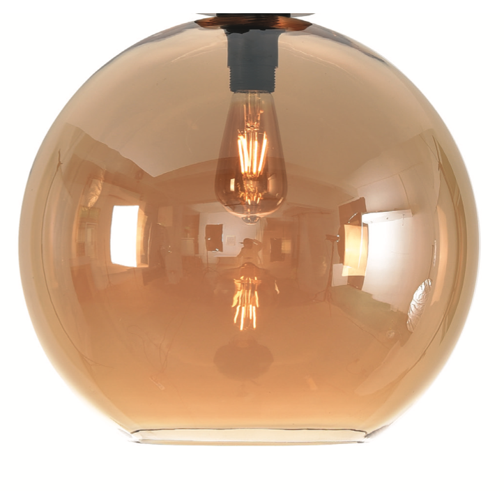 Induceren Overweldigend Zoeken Artdelight Marino - glazen lampenkap - Ø 40 cm - amber | Lichtkoning