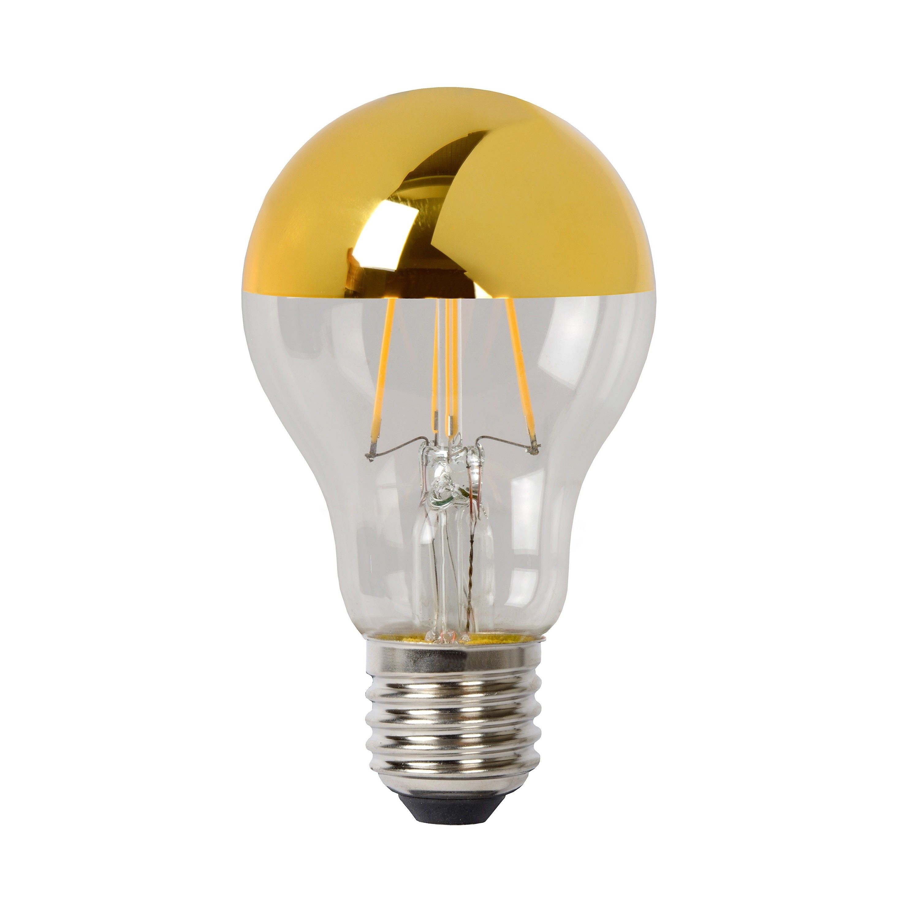 Wanneer Verbanning Minister Lucide LED bulb - filament lamp dimbaar - Ø 6 x 10 cm - E27 - 5W - 2700K -  goud | Lichtkoning