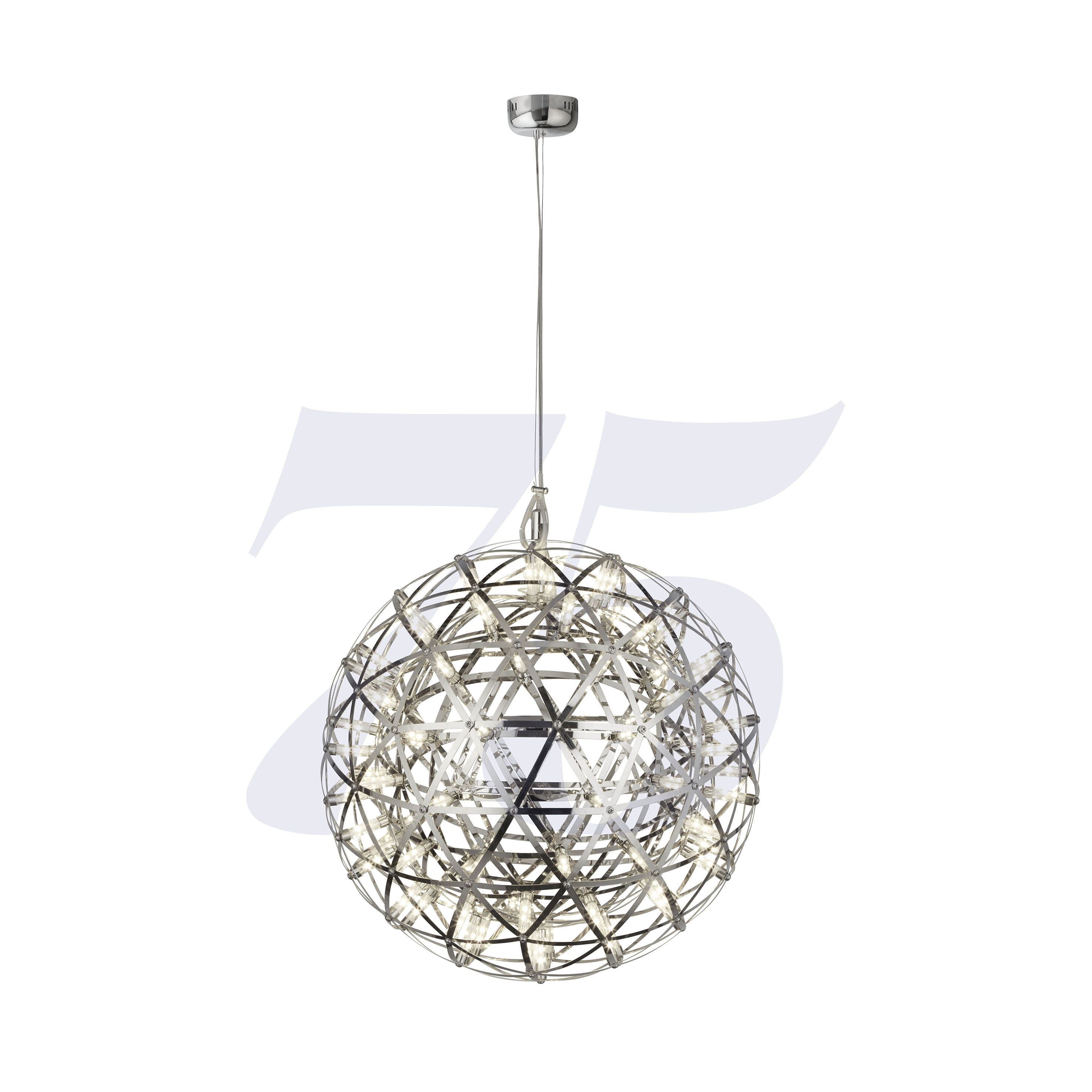Duidelijk maken B olie Buitenboordmotor Searchlight Galaxy - hanglamp - Ø 41 x 165 cm - 35W dimbare LED incl. - chroom | Lichtkoning Duidelijk maken B olie Buitenboordmotor Searchlight Galaxy - hanglamp - Ø 41 x 165 cm - 35W dimbare LED incl. - chroom | Lichtkoning