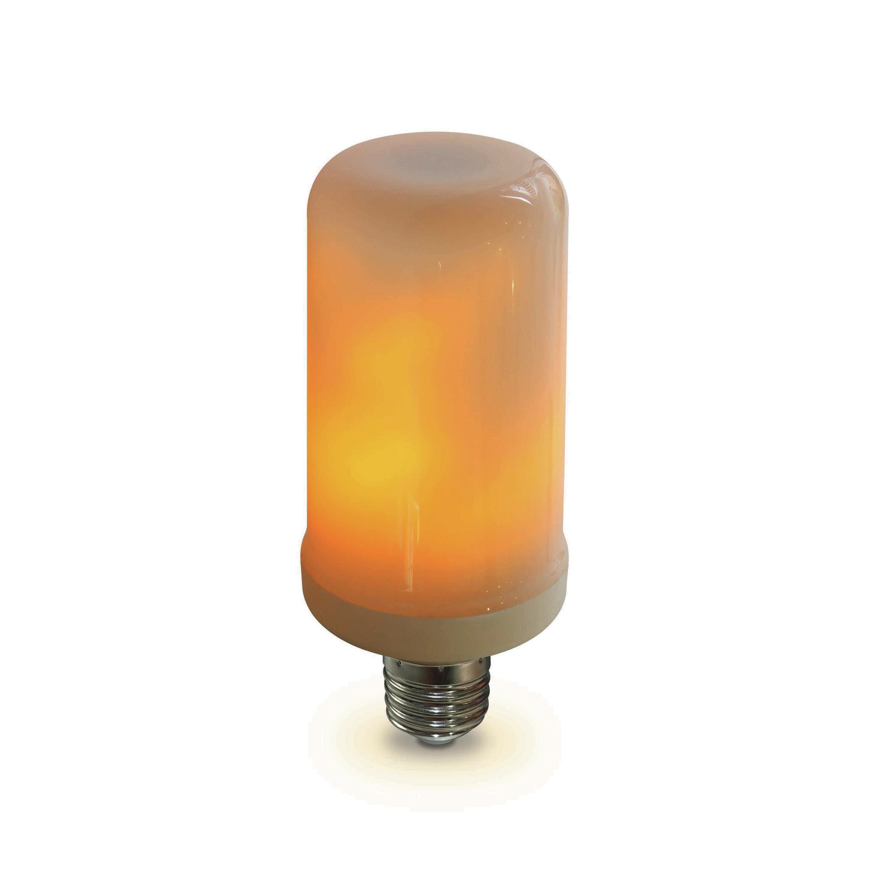 rok dik Welvarend ONE Light Flickering Flame - LED lamp - Ø 6,5 x 15 cm - E27 - 6W - niet- dimbaar - 1600K - amber | Lichtkoning