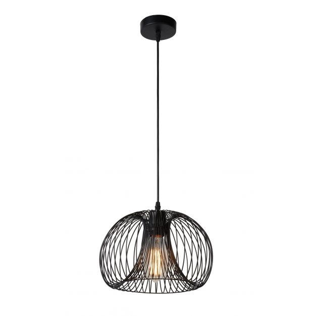 Lucide Vinti III - hanglamp - Ø 30 x 148 cm - zwart