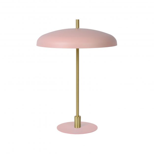 Lucide Elgin - tafellamp - Ø 38 x 51 cm - roze en goud