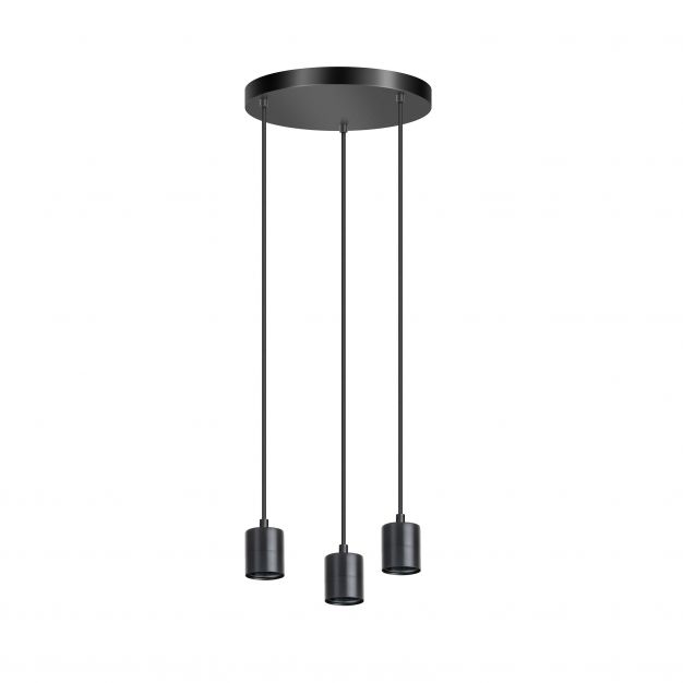 ETH Origin - hanglamp zonder glas - Ø 25 x 200 cm - zwart