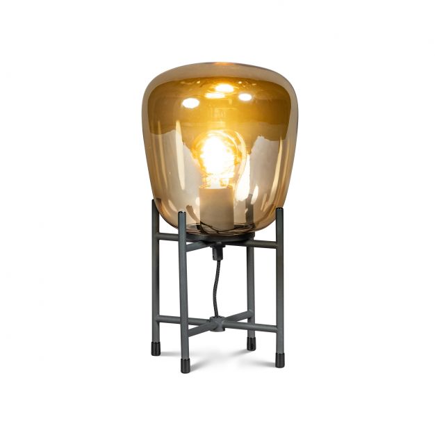 ETH Benn Gold - tafellamp - Ø 20 x 40,7 cm - zwart en goud