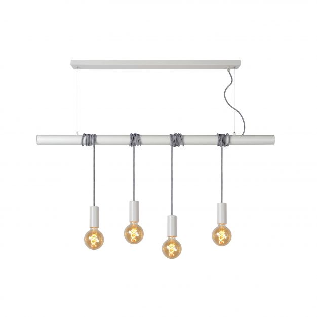 Lucide Jaime - hanglamp - 120 x 8 x 300 cm - wit