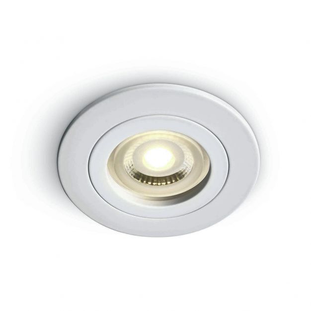 ONE Light Dual Ring Range - inbouwspot - Ø 80 mm, Ø 68 mm inbouwmaat - wit