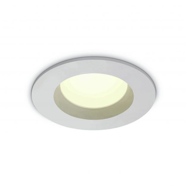 ONE Light Bathroom Downlights - inbouwspot - Ø 80 mm, Ø 65 mm inbouwmaat - 7W LED incl. - IP54 - wit - witte lichtkleur
