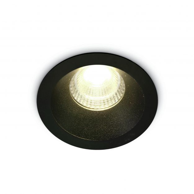 ONE Light 7W Dark Light Range - inbouwspot - Ø 67 mm, Ø 55 mm inbouwmaat - 7W LED incl. - zwart