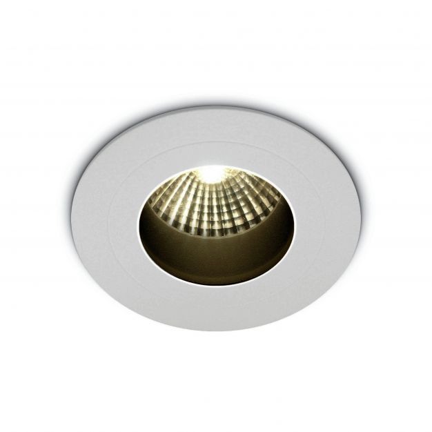 ONE Light Dark Light Range - inbouwspot - Ø 70 mm, Ø 60 mm inbouwmaat - 7W LED incl. - IP65 - wit - warm witte lichtkleur