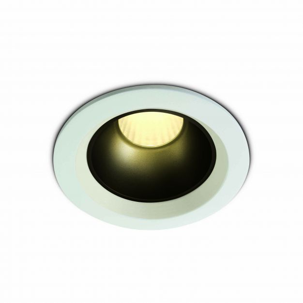 ONE Light Retro Dark Light Range - inbouwspot - Ø 75 mm, Ø 65 mm inbouwmaat - 7W LED incl. - wit