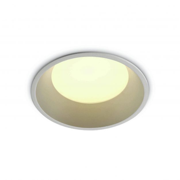 ONE Light SMD Dark Light Range - inbouwspot - Ø 120 mm, Ø 110 mm inbouwmaat - 9W LED incl. - wit - witte lichtkleur