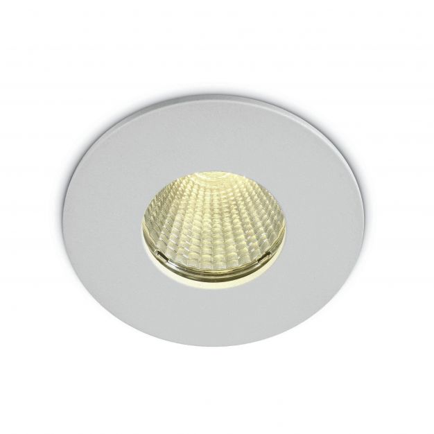 ONE Light COB Bathroom High Power - inbouwspot - Ø 83 mm, Ø 70 mm inbouwmaat - 12W LED incl. - IP64 - wit - warm witte lichtkleur