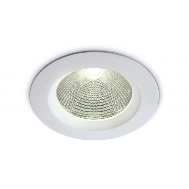 ONE Light COB Downlight Range - inbouwspot - Ø 145 mm, Ø 125 mm inbouwmaat - 15W LED incl. - wit - witte lichtkleur
