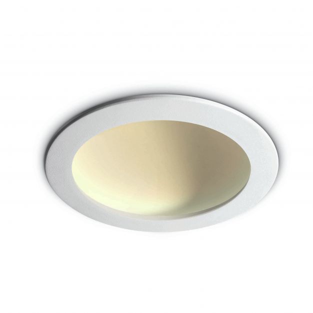 ONE Light Dark Light Dome Reflector - inbouw plafondverlichting - Ø 17 x 5 cm - 16W LED incl. - wit - witte lichtkleur